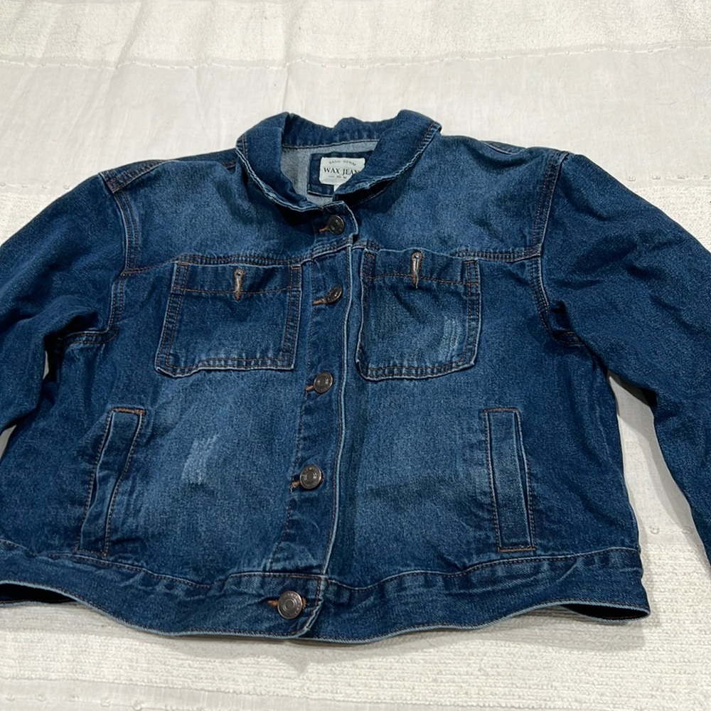 Women’s size medium, jean jacket by wax jean